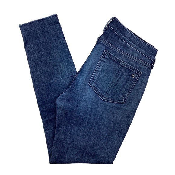 Rag & Bone Ankle Skinny Jeans Cropped Blue - Picture 12 of 15
